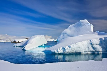 Gordijnen IJsbergen op Antarctica © Goinyk