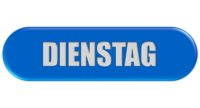 Button blau Seiten rund DIENSTAG