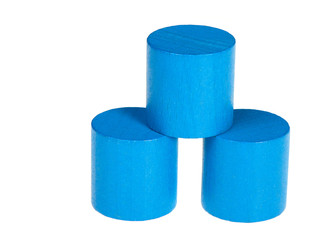 Wooden colour cylinders