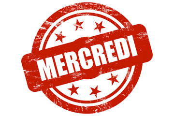 Sternen Stempel rot MERCREDI © Daniel Ernst
