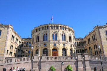 Naklejka na ściany i meble Oslo (Norwegia) - Parlament
