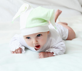 cute baby in hat