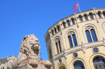 Fototapeta na wymiar Oslo (Norway) - Parliament