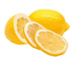 Lemon isolated on white background