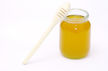 Fototapeta na wymiar honey and stick