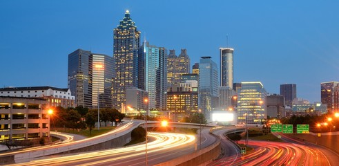 Fototapeta na wymiar Atlanta Downtown Skyline