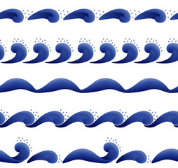 Obraz premium seamless decorative waves