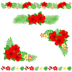 トロピカル　広告　装飾