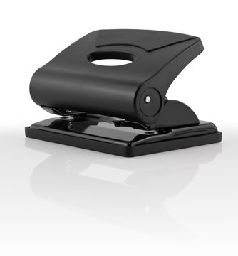 Black office hole punch