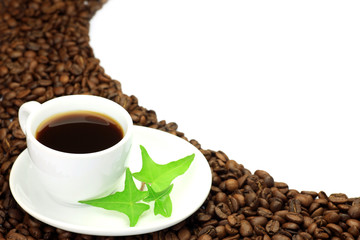 coffee beans and coffee