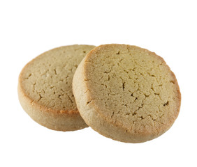 tasty cookie with green tea