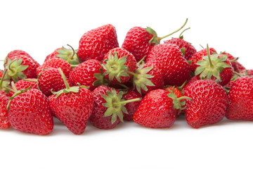 Fresh strawberry isolated on white.
