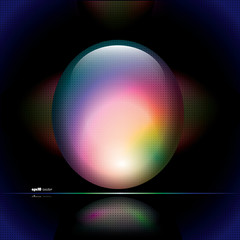 Colorful vector water drop