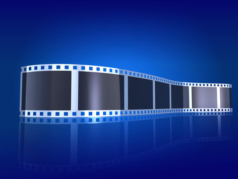 Filmstreifen blau