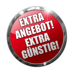 Extra Angebot! Extra günstig! Button, Icon