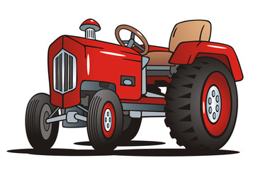 Tractor Red © jokatoons