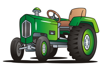 Naklejka premium Tractor Green