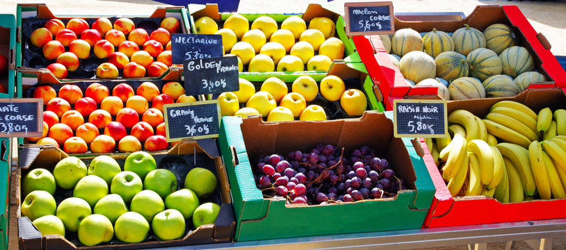 &eacute;tal de fruits
