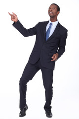 black man in suit