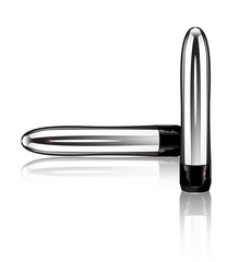 sextoy pour adulte : vibromasseur argent