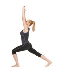 lovely fitness instructor