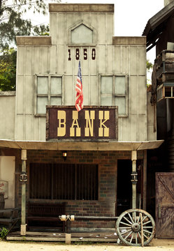 Bank in Wild West style