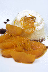 Cassatina di ricotta e arance al caramello
