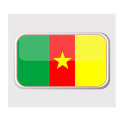 Flag of cameroon in the form