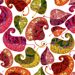 Leaves seamless pattern.