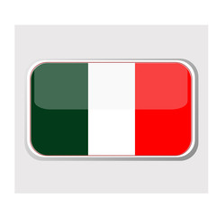 Flag of mexico in the form