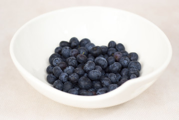 Fresh blueberry on the white background