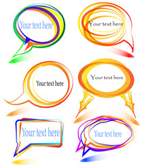 abstract talking bubble