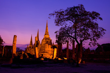 Fototapeta premium Wat Phra Si San Phet, Ayutthaya, Thailand
