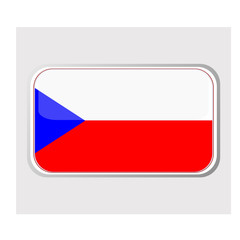 Flag of czech in the form