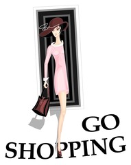 Girl go shopping