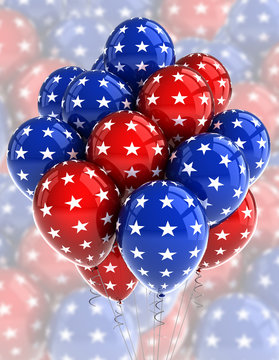 USA patriotic balloons