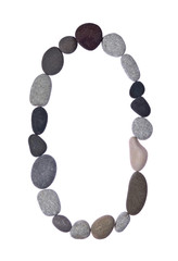 pebble 0 isolated on white