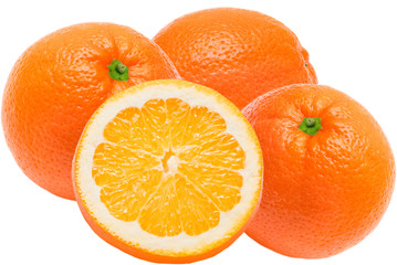 orange isolated on white background