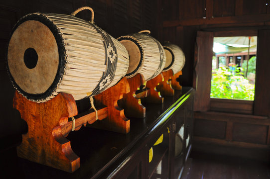 Ancient Thai drums