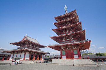 Pagoda in blue sky