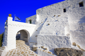 grèce,cyclades,amorgos : monastère de théologos