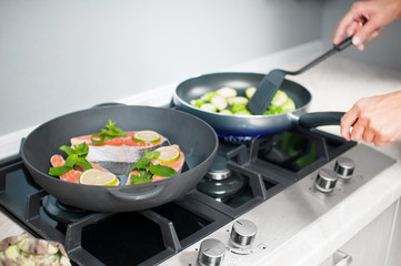 Cooking fish dish