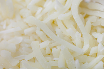 Shredded white cheese