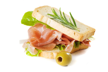 Prosciutto sandwich