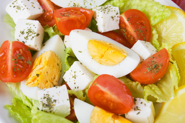 Egg and cheese salad