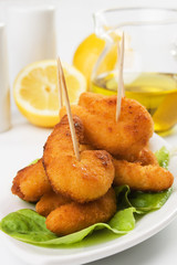Breaded shrimp snack