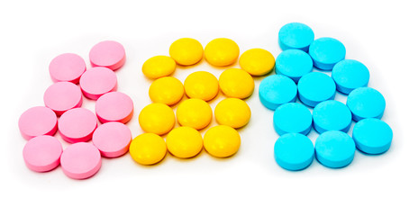 Colored tablets