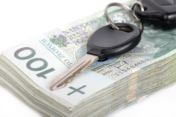 car keys and a lot of money