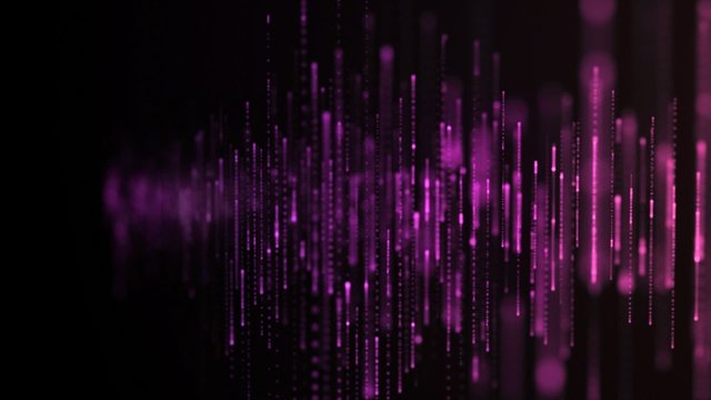 Purple equalizer animation