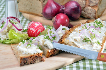 Kleine Biergartenbrotzeit